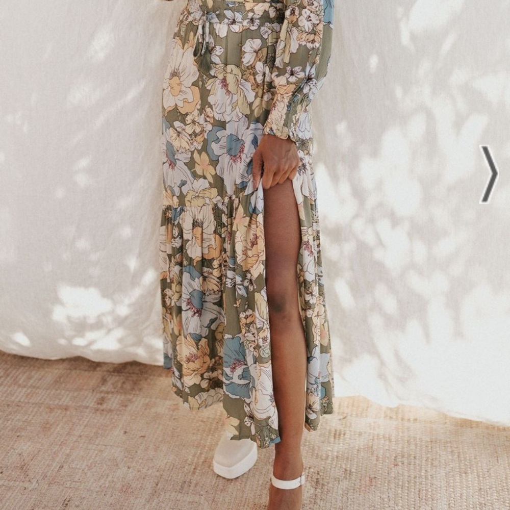 Floral maxi skirt